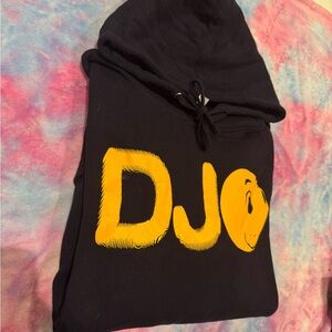 DJO EXCLUSIVE (2025 Tour) Joe Keery - Black Hoodie with Yellow DJO Graphic